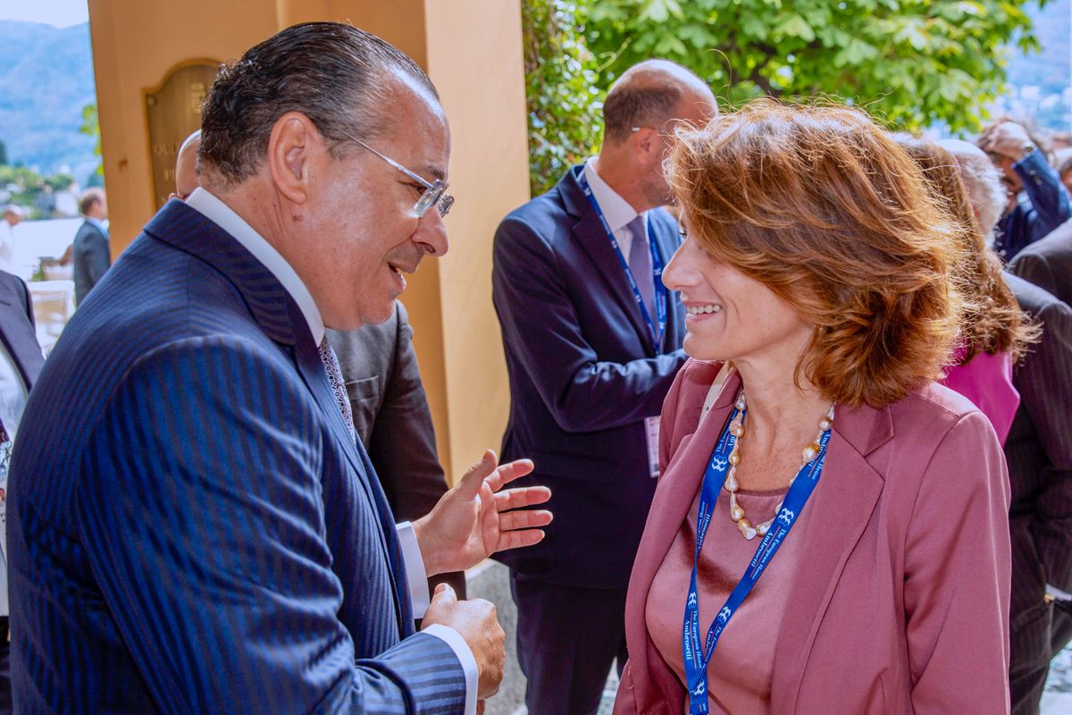 Chairman Kamel Ghribi with Elena Bonetti, Minister for Equal Opportunity and Family.