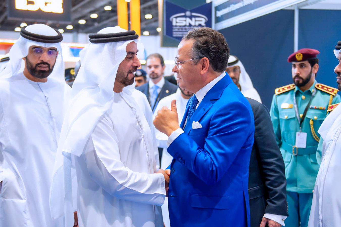 Chairman Kamel Ghribi with H.E. Sheikh Saif Bin Zayed Al Nahyan, Minister of the Interior, UAE.