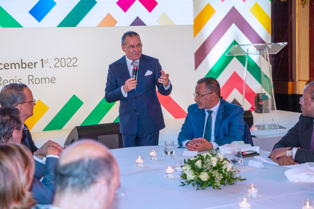 Chairman Kamel Ghribi during his speech.