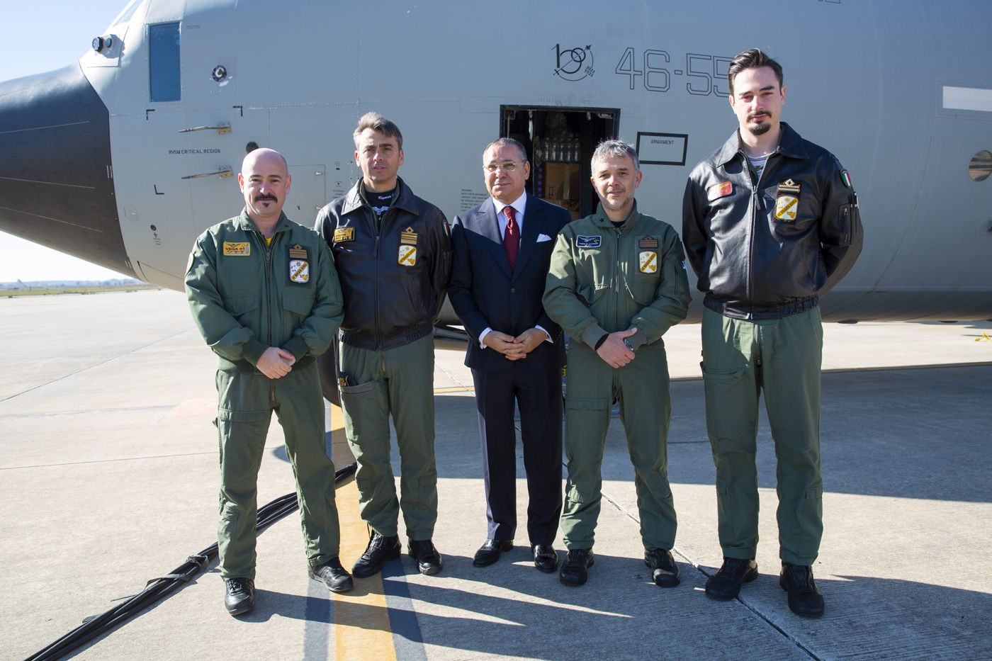 Italian aid for Syria leaves Pisa airport.