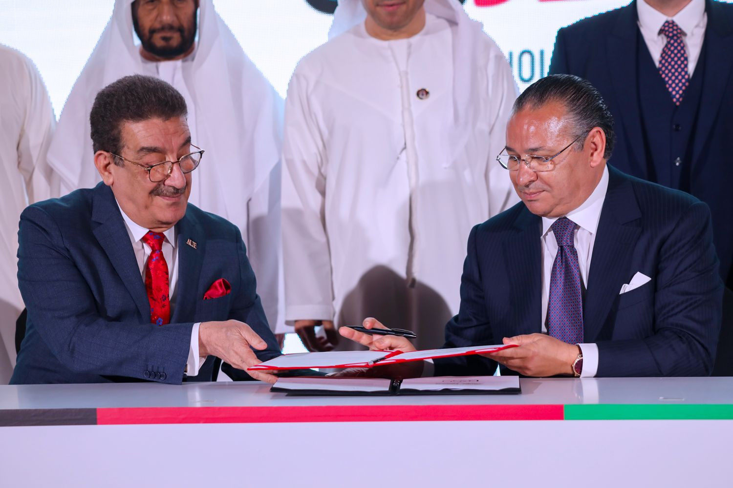 The role of education in building nations is key. GKSD is proud to undertake the design and development of the new campus of the  American University in the Emirates. The innovative architectural design will see the creation of a state-of-the-art learning facility. A new precedent in university architecture and engineering. The project is sustainable, resilient, and ecologically friendly with solar panels on the roof to create its own microclimate. GKSD Engineering is honoured to share Italian expertise and excellence in design and infrastructure development.  Delighted to have H.E.Lorenzo Fanara, Major General Ahmed Naser Al-Raisi, Professor Muthanna and other senior dignitaries at the signing ceremony held in Abu Dhabi between GKSD and AUE.