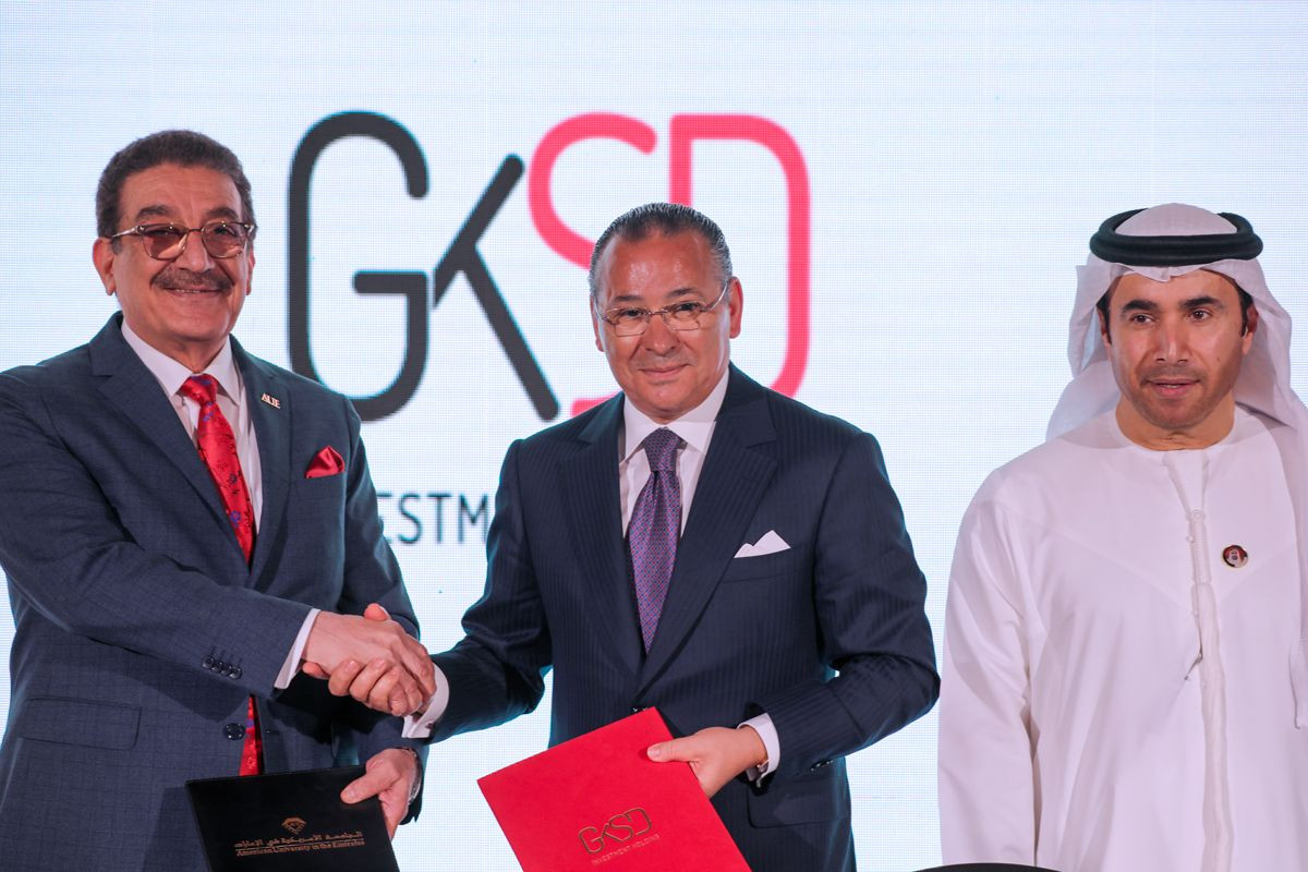 The role of education in building nations is key. GKSD is proud to undertake the design and development of the new campus of the  American University in the Emirates. The innovative architectural design will see the creation of a state-of-the-art learning facility. A new precedent in university architecture and engineering. The project is sustainable, resilient, and ecologically friendly with solar panels on the roof to create its own microclimate. GKSD Engineering is honoured to share Italian expertise and excellence in design and infrastructure development.  Delighted to have H.E.Lorenzo Fanara, Major General Ahmed Naser Al-Raisi, Professor Muthanna and other senior dignitaries at the signing ceremony held in Abu Dhabi between GKSD and AUE.