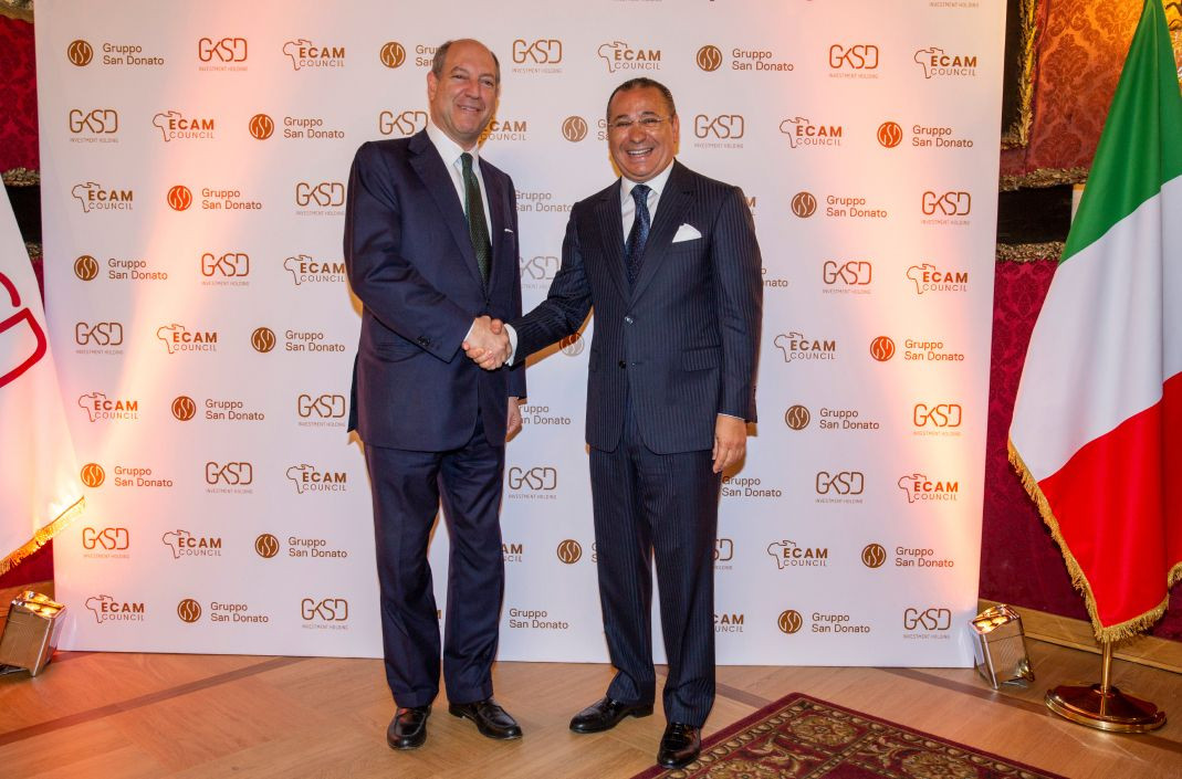 Kamel Ghribi with Riccardo Guariglia Secretary-General of the Ministry of Foreign Affairs.