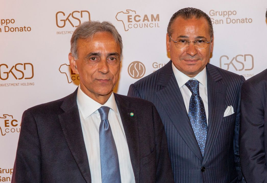 Kamel Ghribi with Ettore Francesco Sequi, Secretary-General of the Ministry of Foreign Affairs.