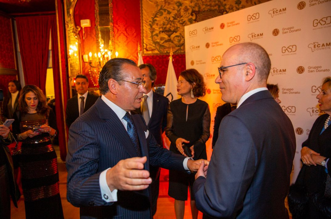 Kamel Ghribi with Nabil Ammar, Minister of Foreign Affairs of Tunisia.