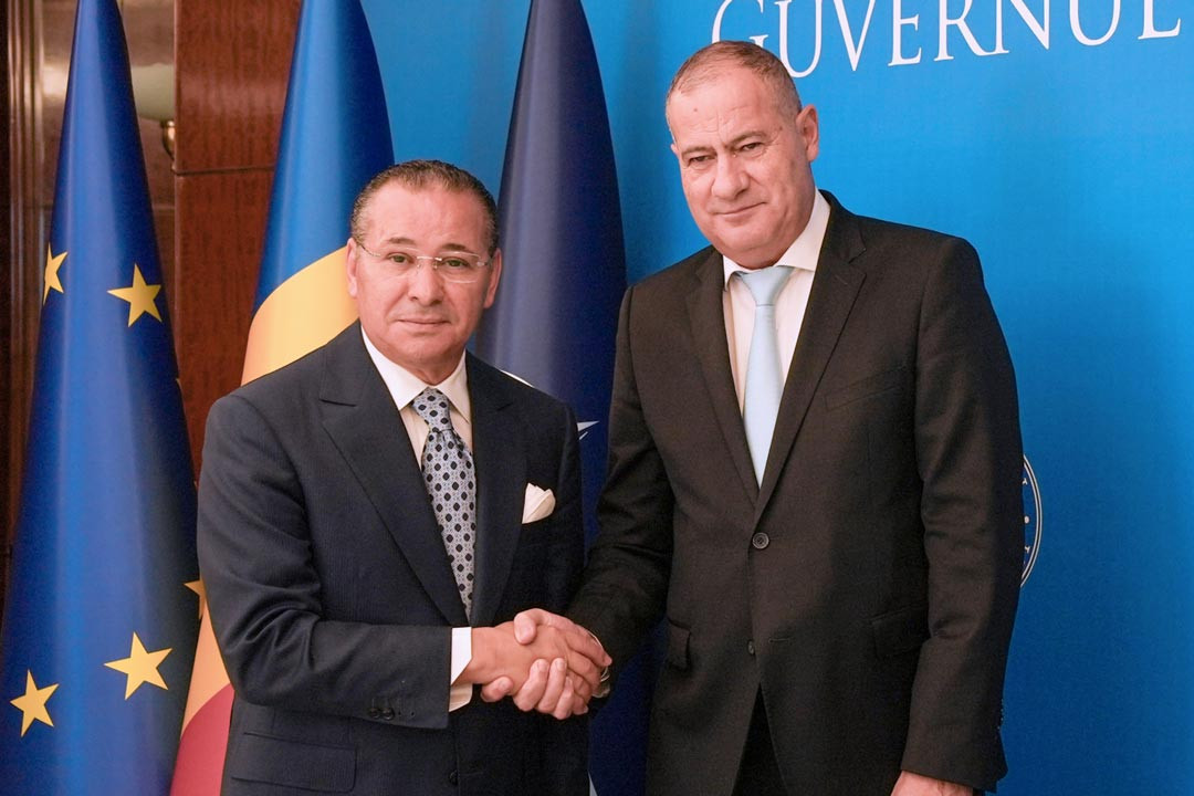 Kamel Ghribi with Honourable Marian Neacșu, Deputy Prime Minister of Romania.