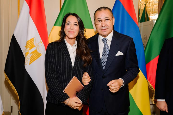Kamel Ghribi with Licia Ronzulli Vice President of the Senate of the Italian Republic.