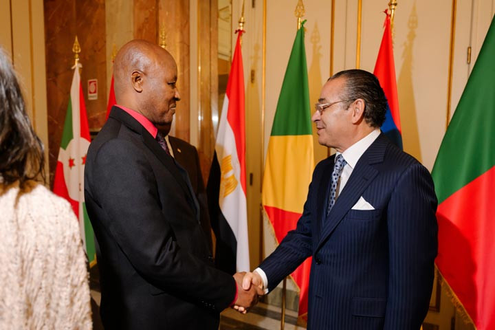 Kamel Ghribi with Prosper Bazombanza Vice President of Burundi.