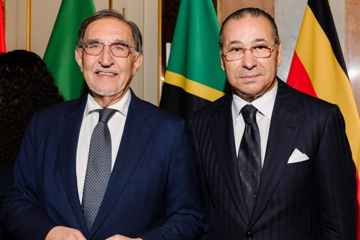 Chairman Kamel Ghribi with Ignazio La Russa President of the Senate of the Italian Republic.