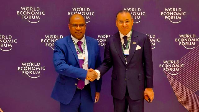 Kamel Ghribi with Khalifa Rajab Abdulsadek, Oil Minister of Libya.