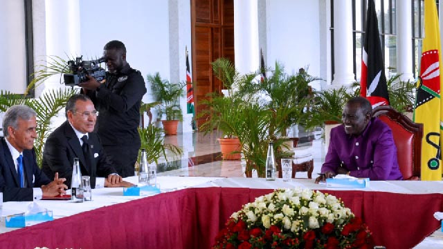 Kamel Ghribi with H.E. William Samoei Ruto, President of the Republic of Kenya.