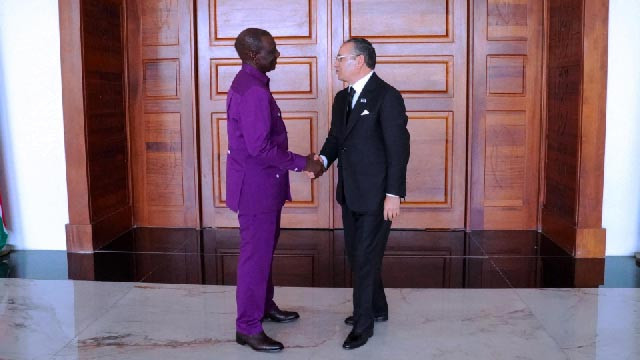 Kamel Ghribi with H.E. William Samoei Ruto, President of the Republic of Kenya.