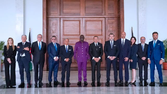 Kamel Ghribi with H.E. William Samoei Ruto, President of the Republic of Kenya.