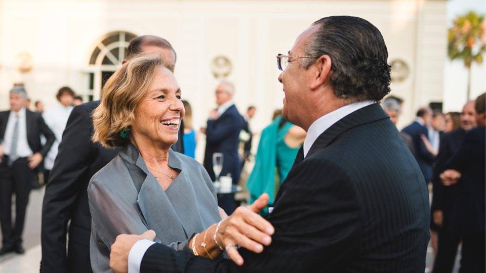 Kamel Ghribi with Luciana Lamorgese, Former Minister of the Interior.