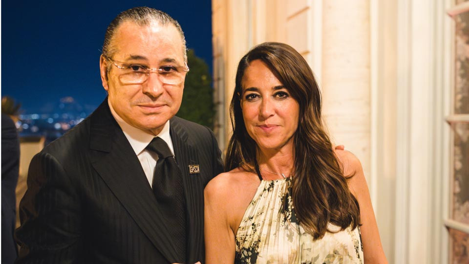 Kamel Ghribi with Licia Ronzulli, Vice President of the Senate of the Italian Republic.