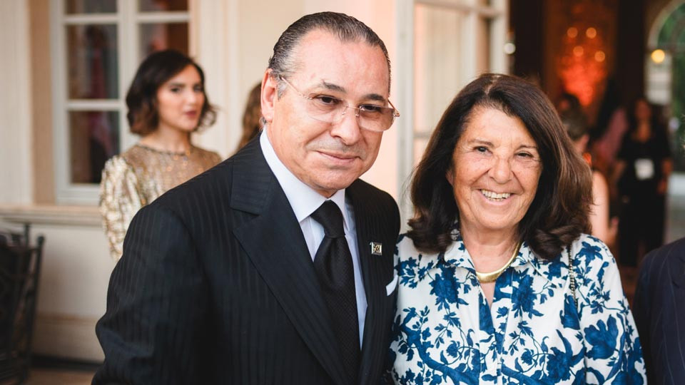 Kamel Ghribi with Paola Severino, Former Minister of Justice of Italy.