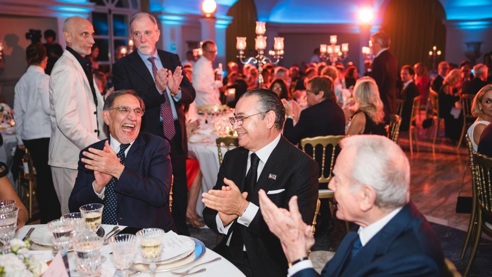Kamel Ghribi with Ignazio La Russa, President of the Senate of the Italian Republic and Gianni Letta, Former Secretary of the Council of Ministers of the Italian Republic.