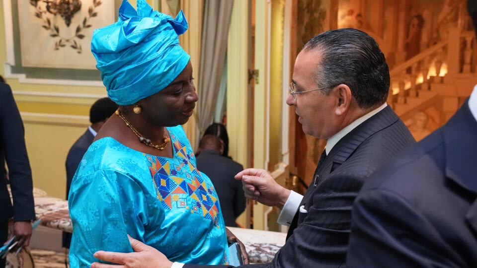 Kamel Ghribi with Aminata Touré, Former Prime Minister of the Republic of Senegal.
