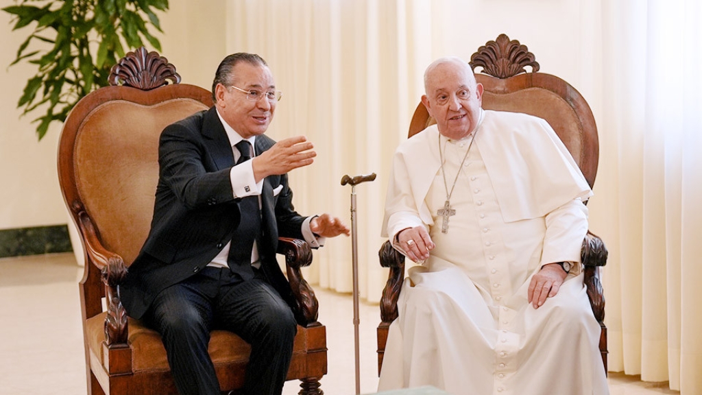 GKSD President Kamel Ghribi meets His Holiness Pope Francis together with High Representatives of the Forces of Law and Order
