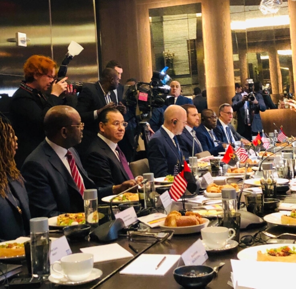 Breakfast meeting with the president of Angola