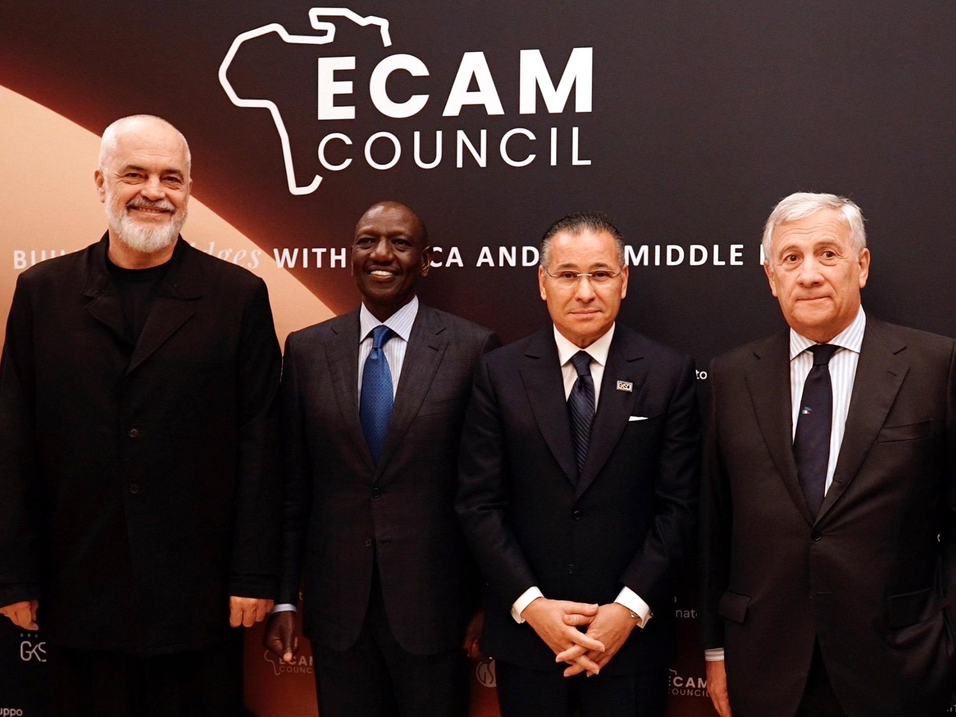 <p>Kamel Ghribi with Edi Rama, Prime Minister of Albania, William Ruto, President of Kenya and Antonio Tajani, Deputy Prime Minister of Italy and Minister of Foreign Affairs</p>