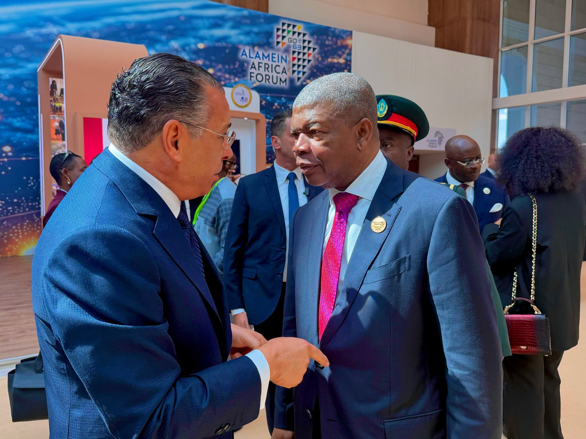 <p>Kamel Ghribi with João Lourenço, President of Angola</p>