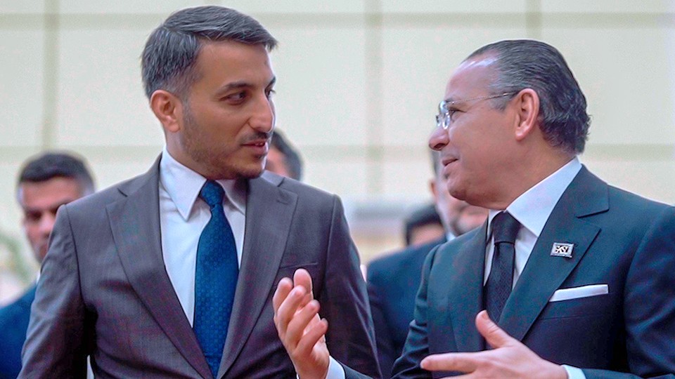 Kamel Ghribi with H.E. Yousef Kanawi, Najaf Governor.