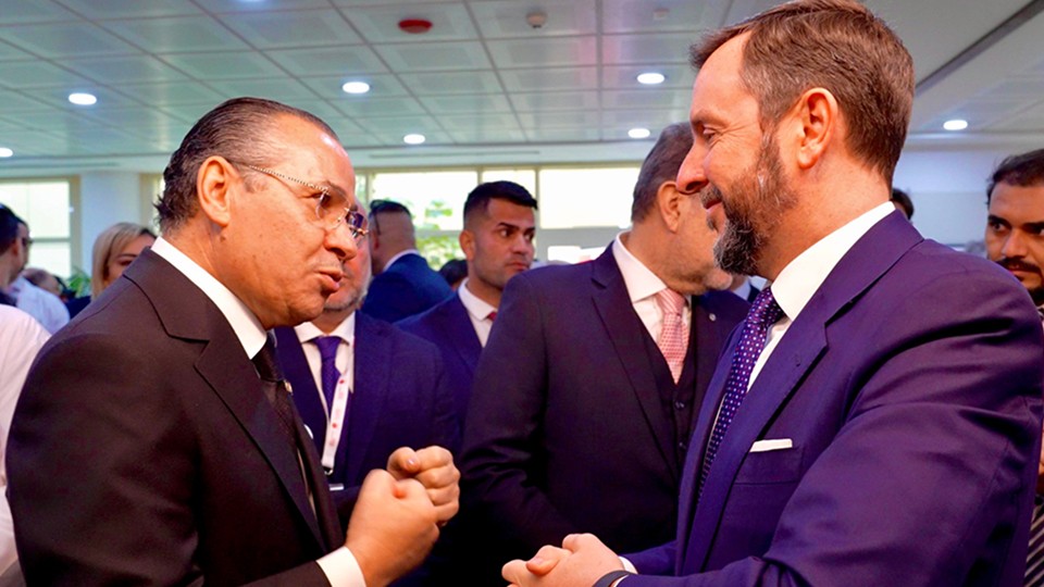 Kamel Ghribi with H.E. Niccolò Fontana, Italian Ambassador to Iraq.