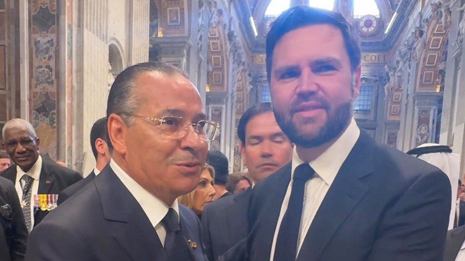 Kamel Ghribi with James David Vance, Vicepresident, USA.