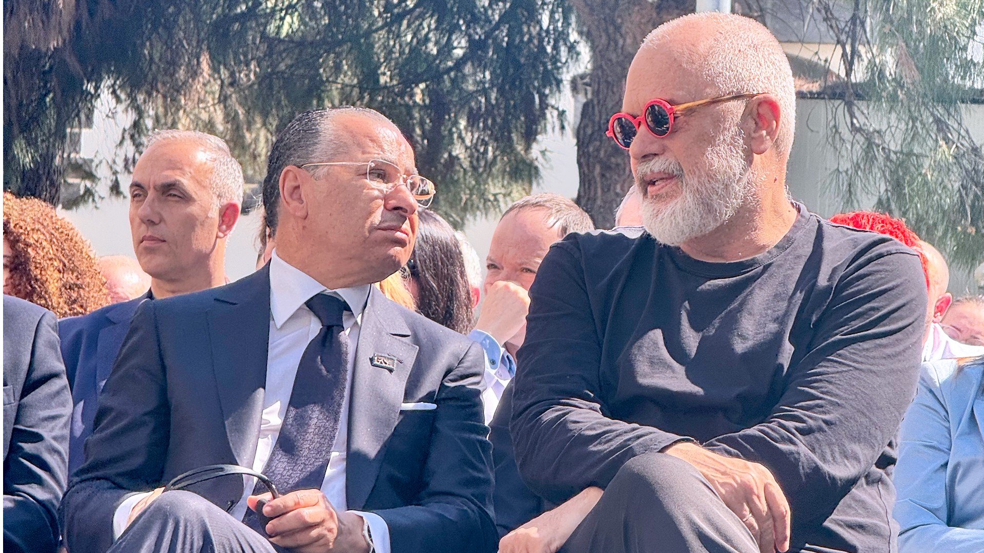 Kamel Ghribi with H.E. Edi Rama, Prime Minister of Albania.