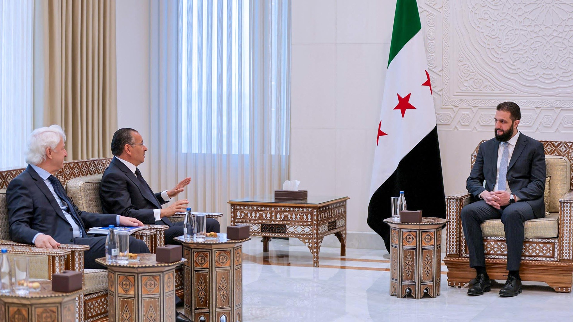 Kamel Ghribi with H.E. Ahmed al-Sharaa, President of Syria.