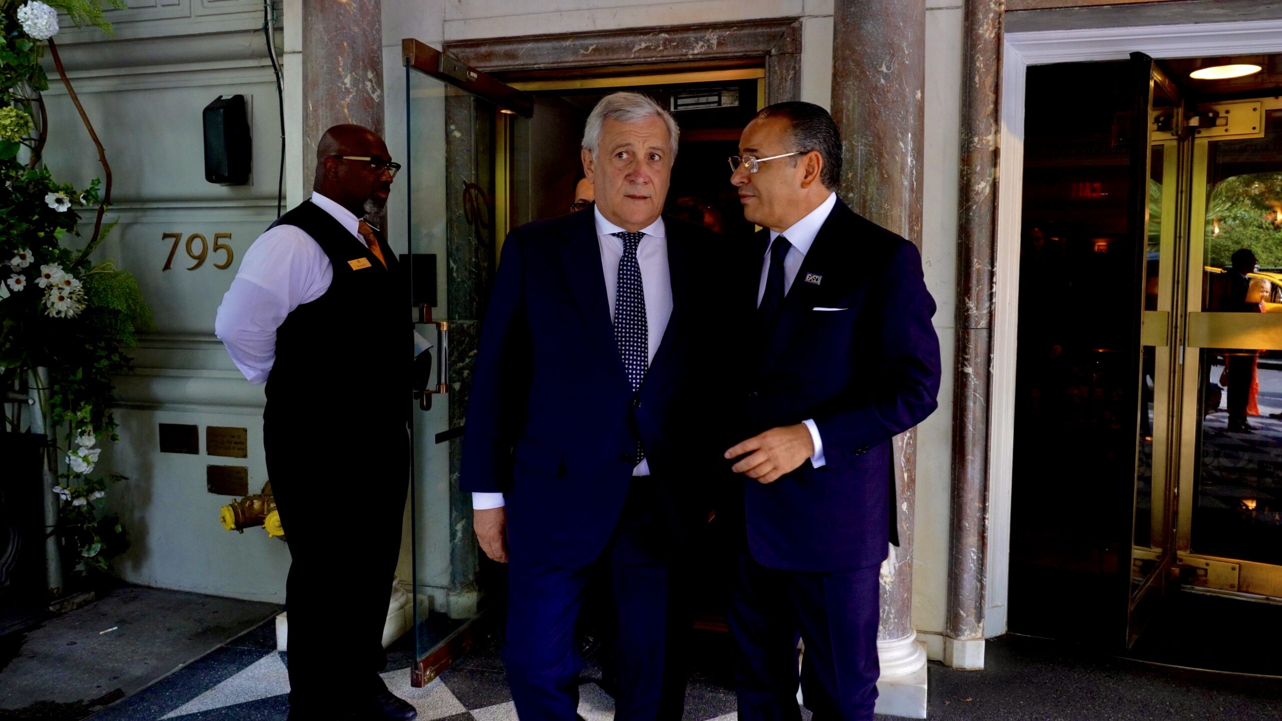 Kamel Ghribi with Italian Foreign Minister, Antonio Tajani