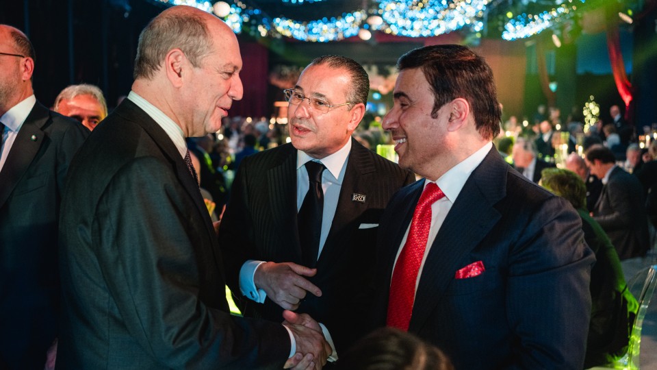 Kamel Ghribi with H.E.Ahmed Naser Al-Raisi, President of Interpol and Riccardo Guariglia, General Secretary of MAECI.