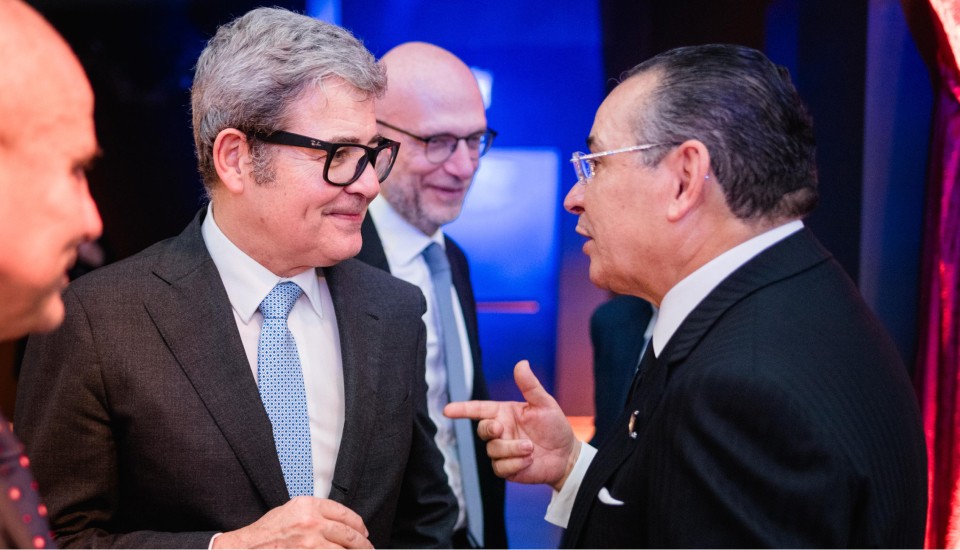 Kamel Ghribi with H.E. Michele Tommasi, Italian Ambassador to Sudan.