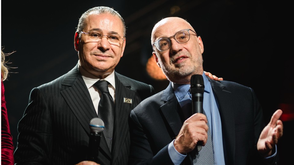 Kamel Ghribi with H.E. Lorenzo Fanara, Italian Ambassador to Abu Dhabi.