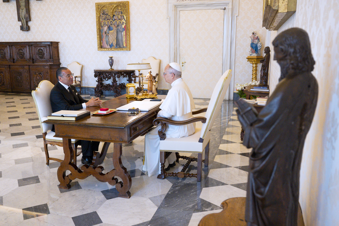 Kamel Ghribi with His Holines Pope Leo XIV