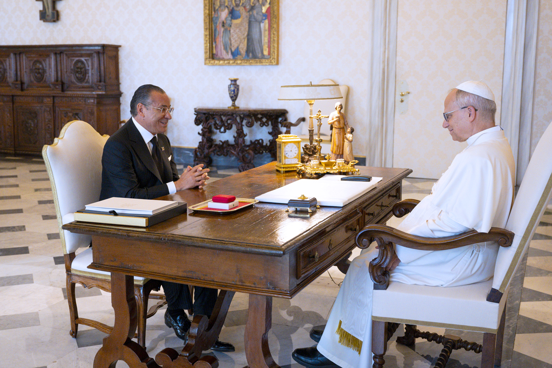 Kamel Ghribi with His Holines Pope Leo XIV