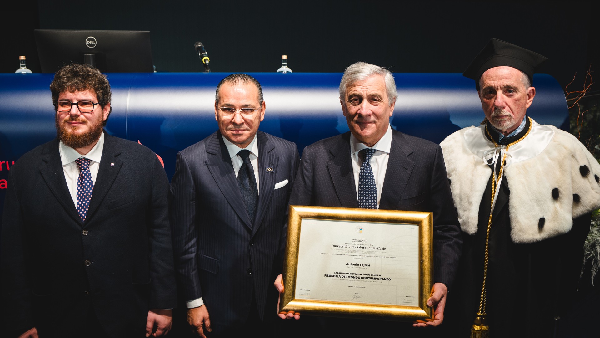 Kamel Ghribi with Antonio Tajani, Minister of Foreign Affairs of Italy.