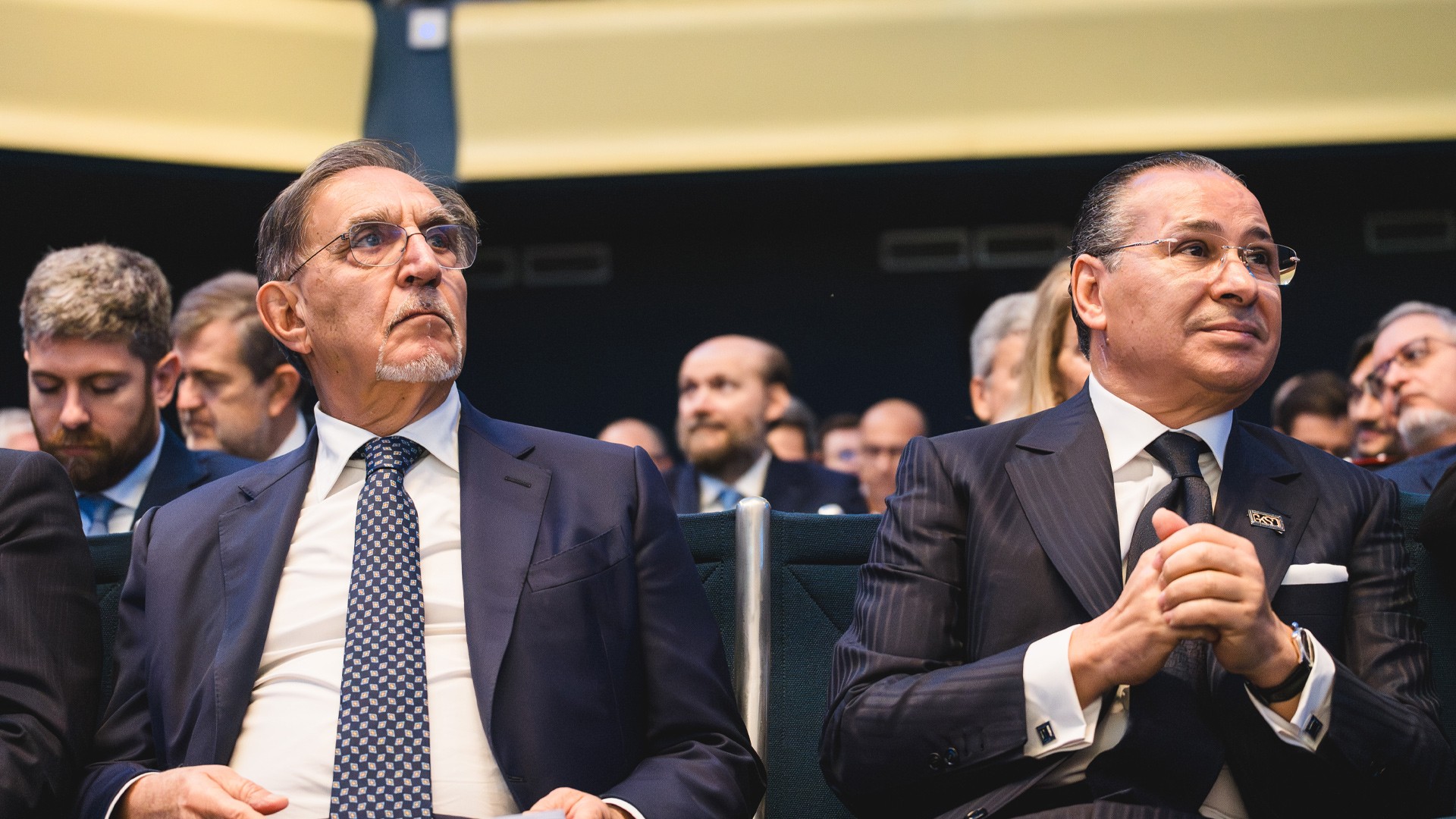 Kamel Ghribi with Ignazio La Russa, President of the Senate of the Italian Republic.